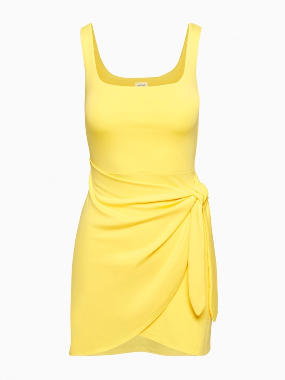 NEW Aritzia Wilfred Saturn Mini Dress in Sunflower Yellow